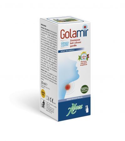 Aboca Golamir 2ACT spray do gardła   30 ml data ważności 03.2021