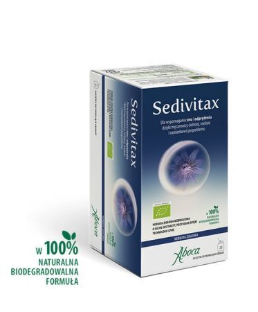Aboca Sedivitax Bio herbata na dobry sen  20 saszetek