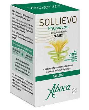 Aboca SOLLIEVO PHYSIOLAX   27 tabletek  EXP. 03.2024