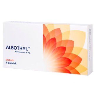 Albothyl 90 mg, 6 globulek dopochwowych