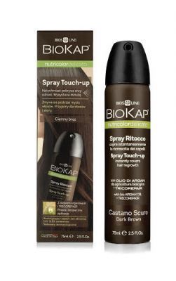 BIOKAP NUTRICOLOR Delicato Spray Touch-up ciemny brąz 75 ml