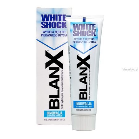 BLANX White Shock Pasta wybielająca aktywowana światłem do zębów 75 ml