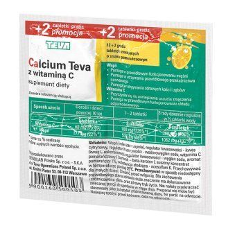 Calcium Teva (Pliva) z witaminą C