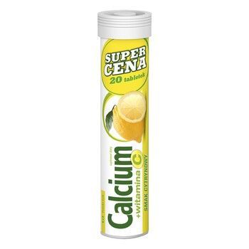 Calcium + Vitamina C  20 tabletek