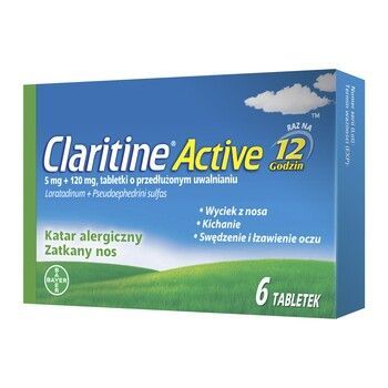 Claritine Active 6 tabletek
