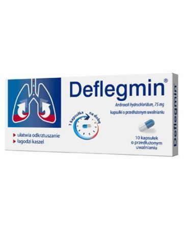 Deflegmin 75 mg  10 kapsułek