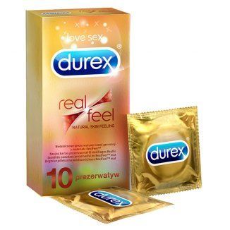 DUREX RealFeel prezerwatywy nielateksowe 10 sztuk