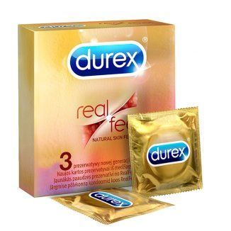 DUREX RealFeel prezerwatywy nielateksowe  3 sztuki