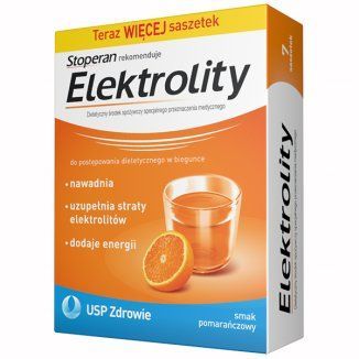 Elektrolity smak pomarańcza  7saszetek
