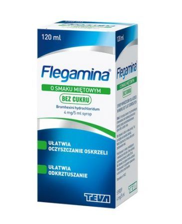 Flegamina 4 mg/5ml miętowa syrop bez cukru  120 ml