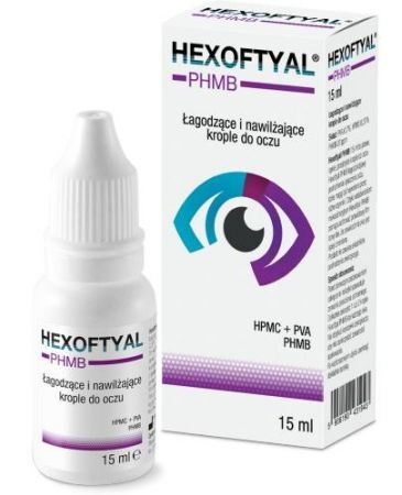 Hexoftyal PHMB agodzące i nawilżające krople do oczu15 ml