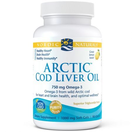 Nordic Naturals Arctic Cod Liver Oil  90 kapsułek