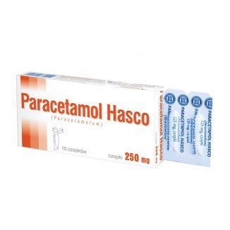 Paracetamol Hasco 250 mg  10 czopków