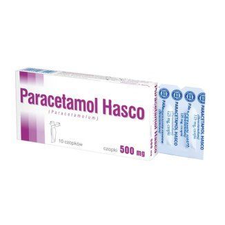 Paracetamol Hasco 500 mg  10 czopków
