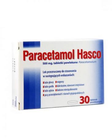 Paracetamol Hasco 500 mg  30 tabletek