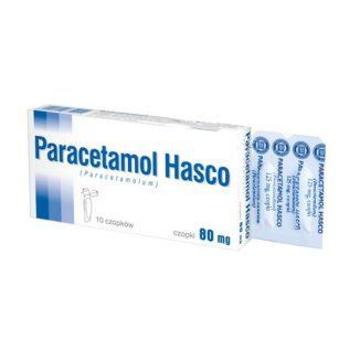 Paracetamol Hasco 80 mg  10 czopków
