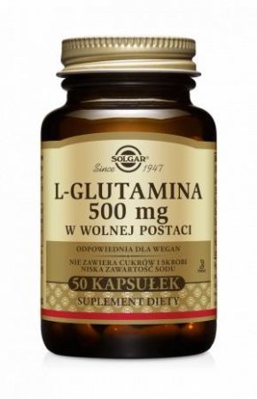 SOLGAR L-Glutamina 500 mg  50 kapsułek