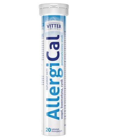 VITTER AllergiCal tabletki musujące z wapnem 20 tabl