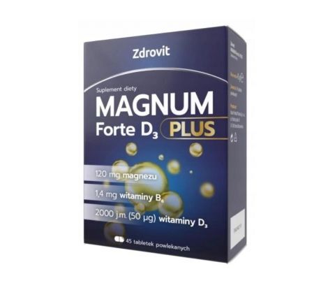 Zdrovit Magnum Forte D3 Plus 45 tabletek